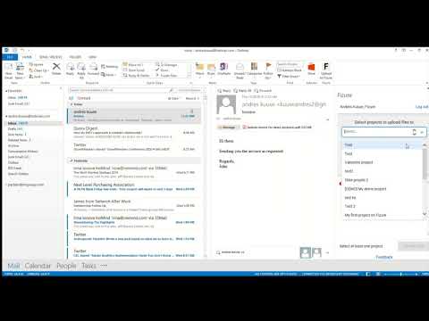 Outlook Add-in for project invoices management on Fizure construction project management software
