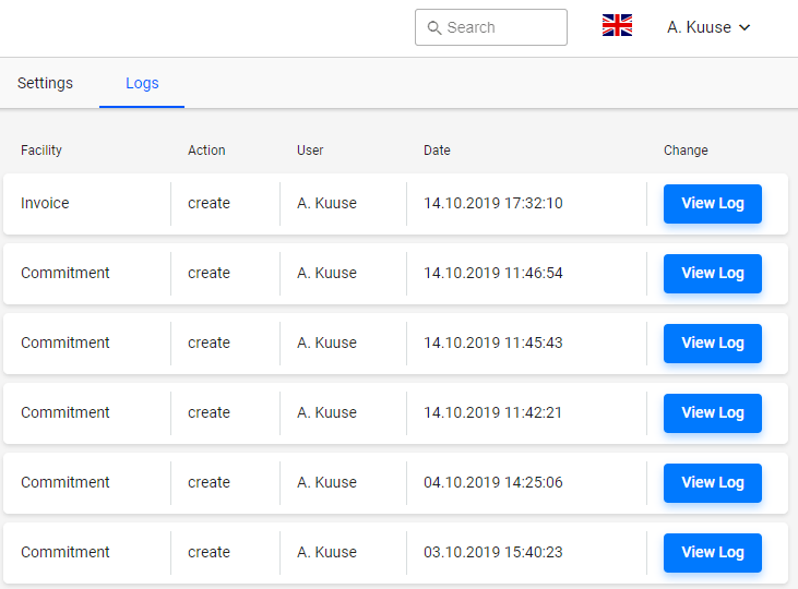 Your project manager activities are logged and auditable