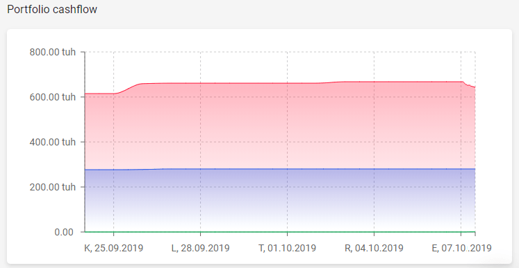 Project portfolio cashflow projection