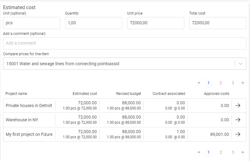 Access the unit level costst of your previous construction projects for more accurate estimate