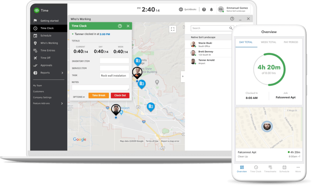 quickbooks cost control software accountants time desktopmobile
